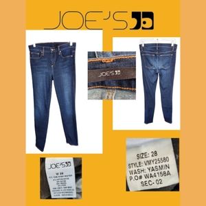 JOE'S JEANS THE SKINNY YASMIN  THE HIGH WATER FIT, SIZE 28